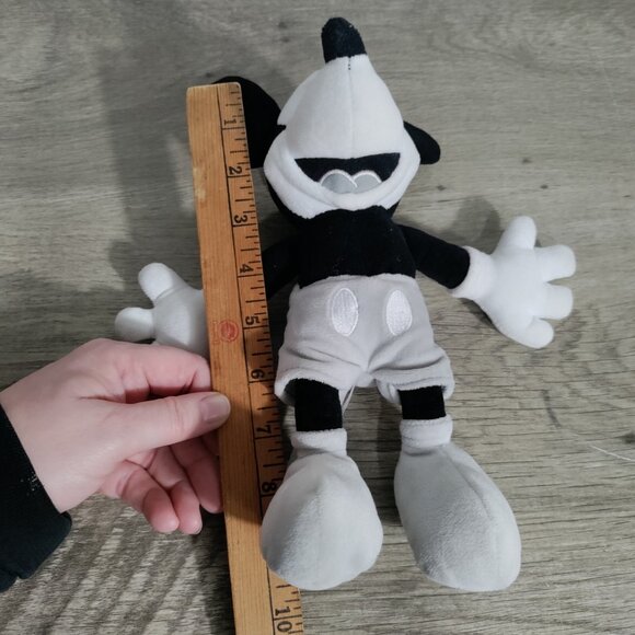 Black, Grey White Mickey Mouse  Stuffed Plush Doll - Picture 5 of 6
